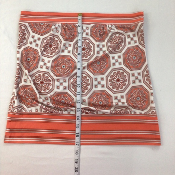 Trina Turk Coral and Cream Geometric Print Top, sz LG - Picture 11 of 12